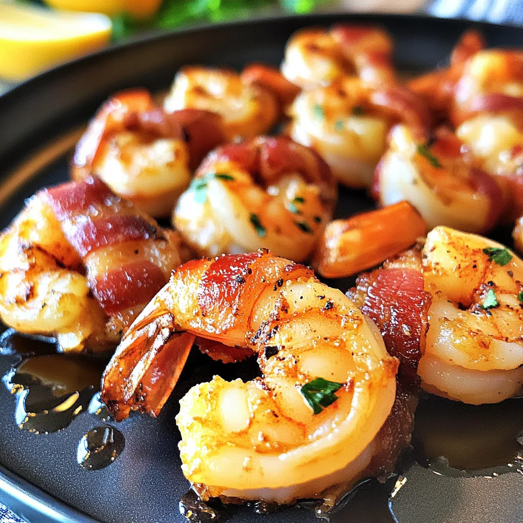 Keto Bacon Wrapped Shrimp