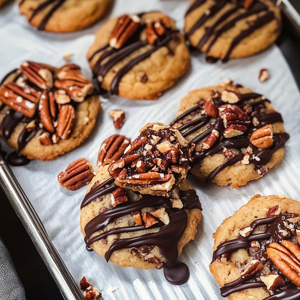 Keto Caramel Pecan Cookies