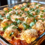 Keto Chicken Nugget Parmesan Casserole