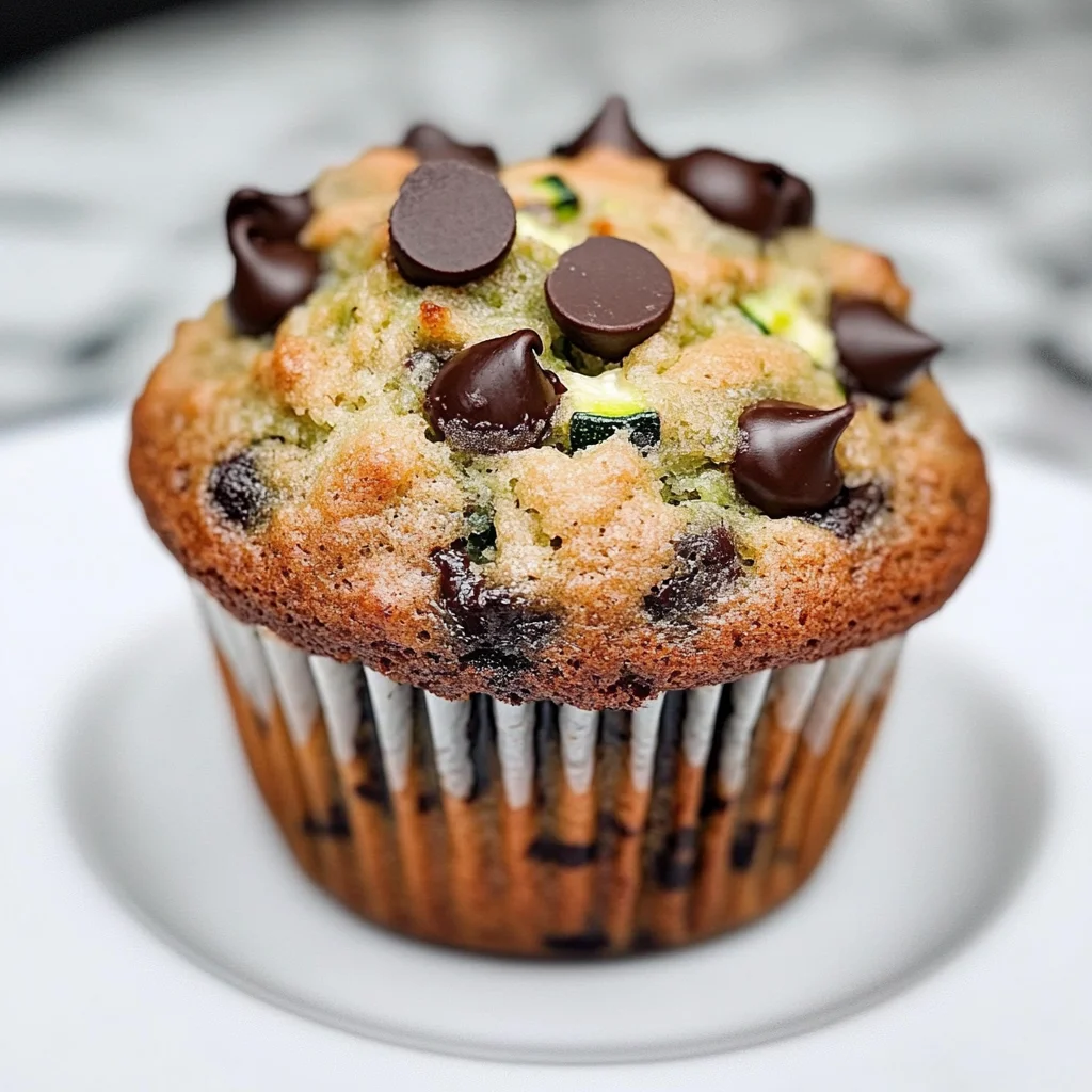 Keto Chocolate Chip Zucchini Muffins