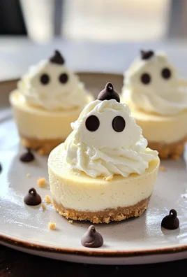 Keto Ghostly Cheesecake Bites