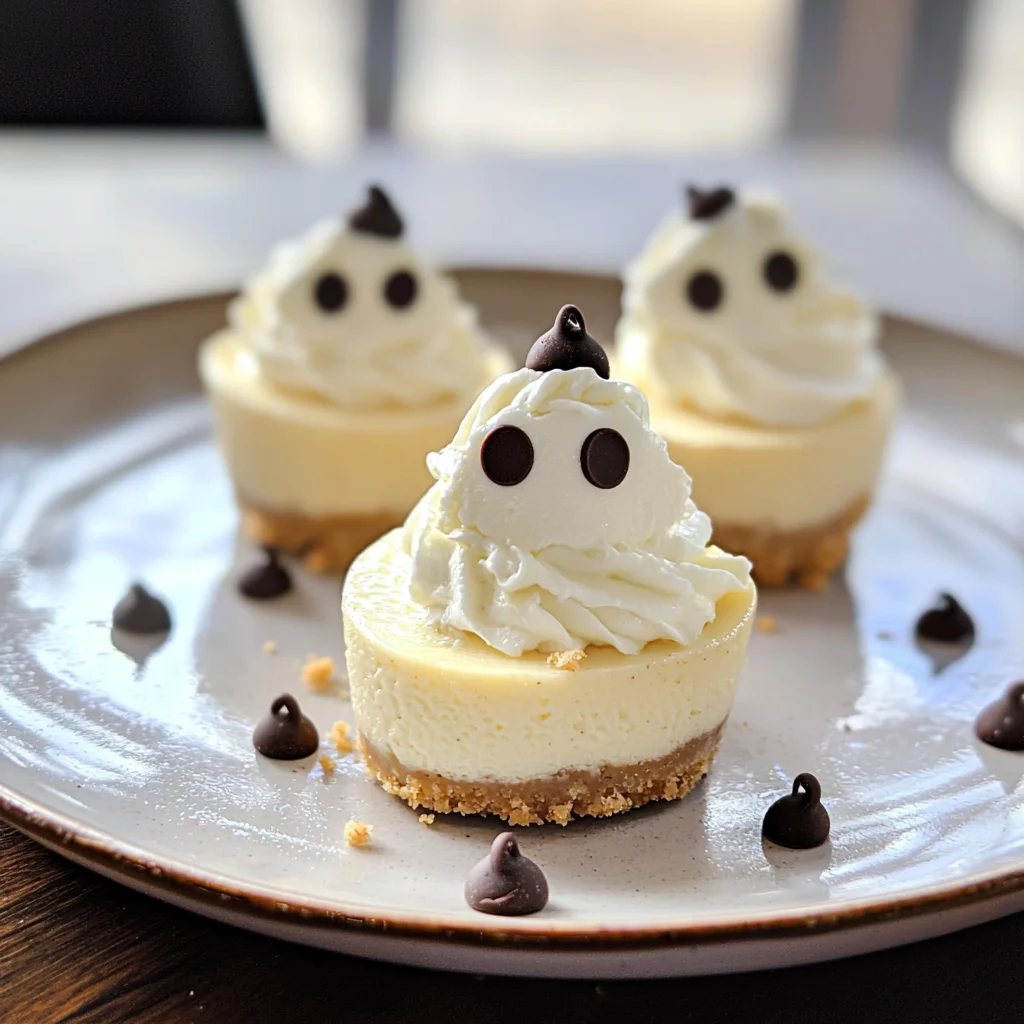 Keto Ghostly Cheesecake Bites
