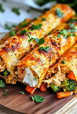 Keto Ranch Cream Cheese Chicken and Veggie Rollups