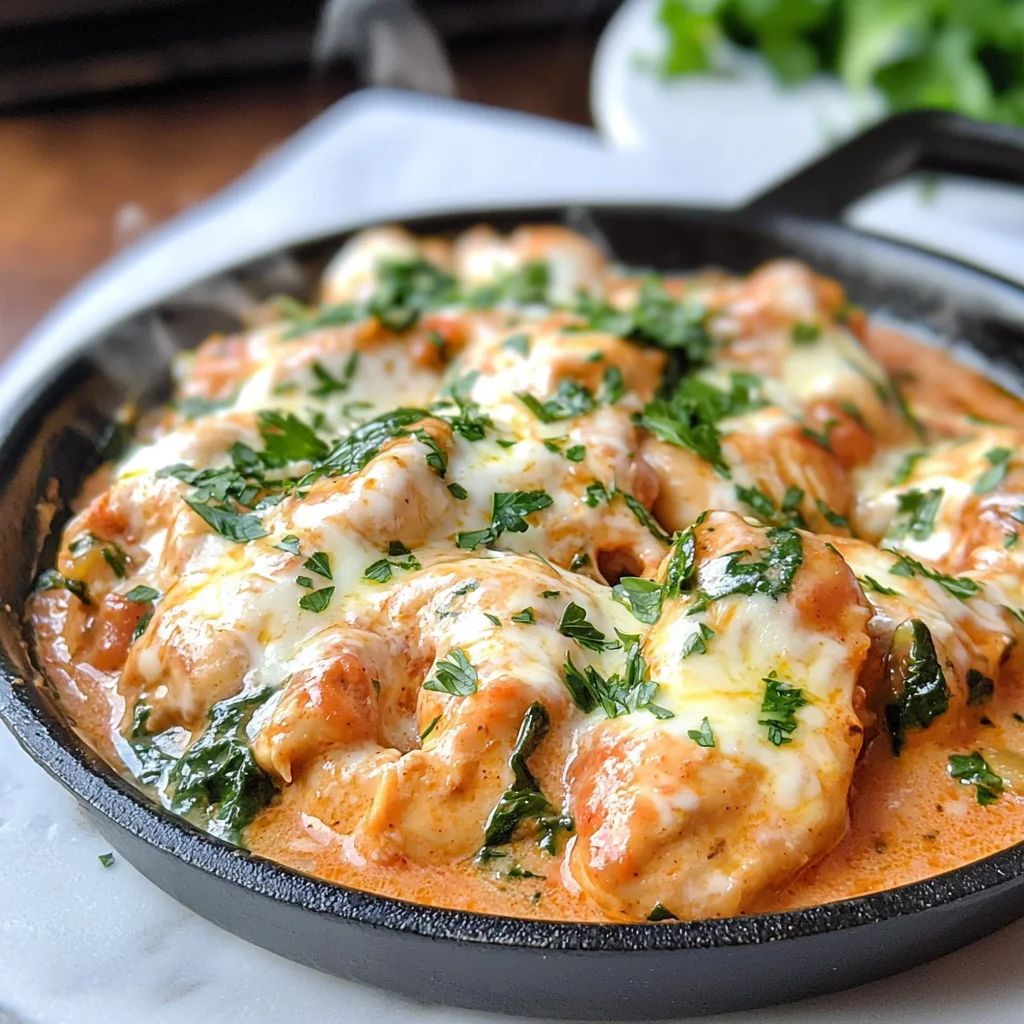 Keto Skillet Chicken and Mozzarella