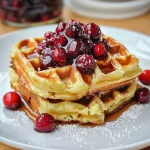 Low Carb White Chocolate Cranberry Chaffles