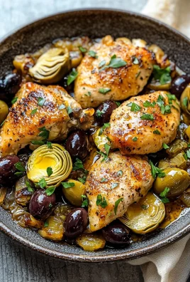 Mediterranean Lemon Chicken with Artichokes & Olives