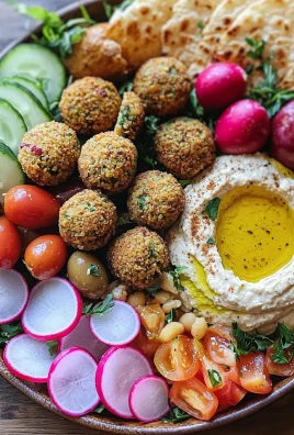 Middle Eastern Vegan Falafel Platter: Crispy & Tasty