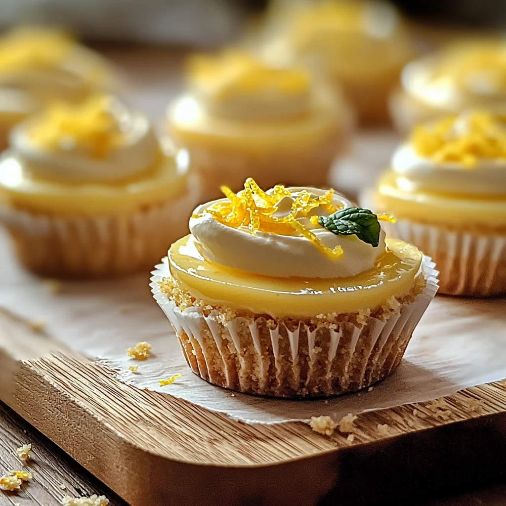 Mini Lemon Cheesecakes