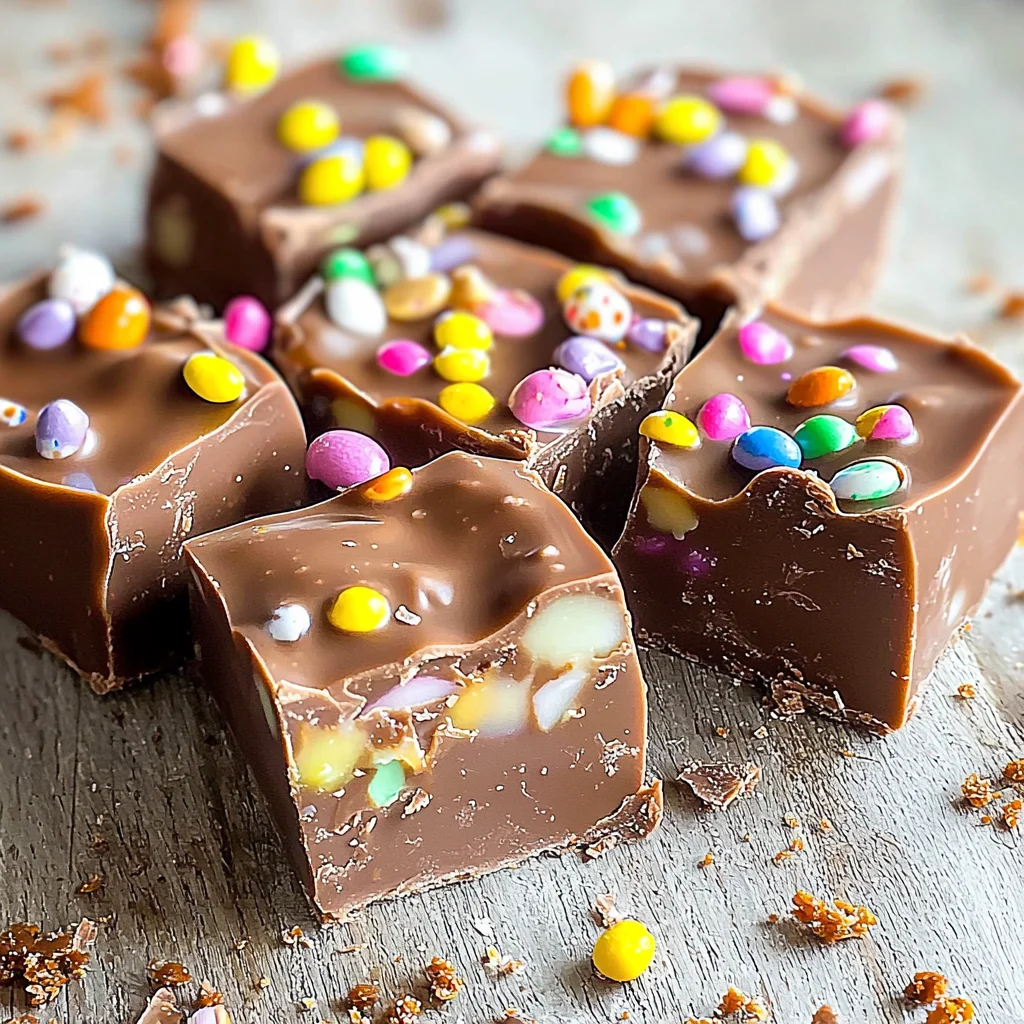 No-Bake Easter Fudge