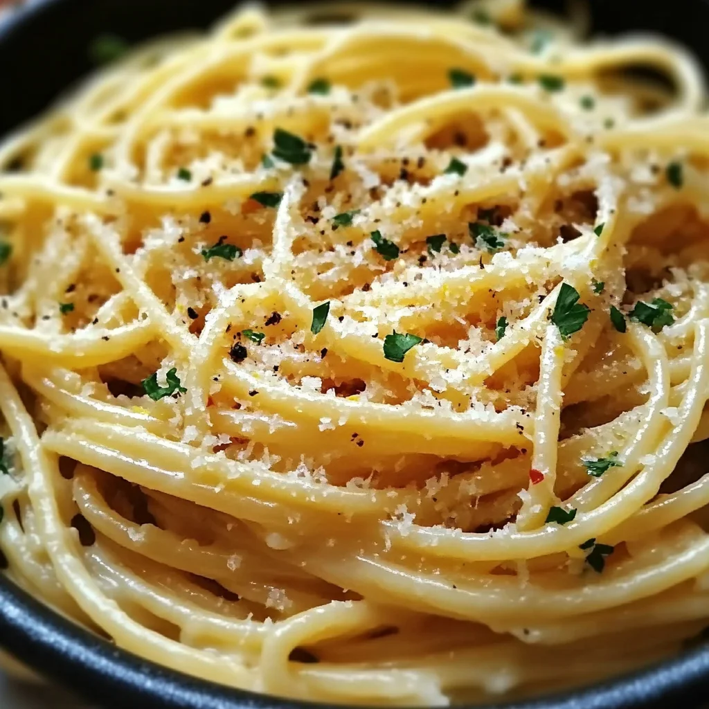 One Pot Lemon Garlic Parmesan Pasta