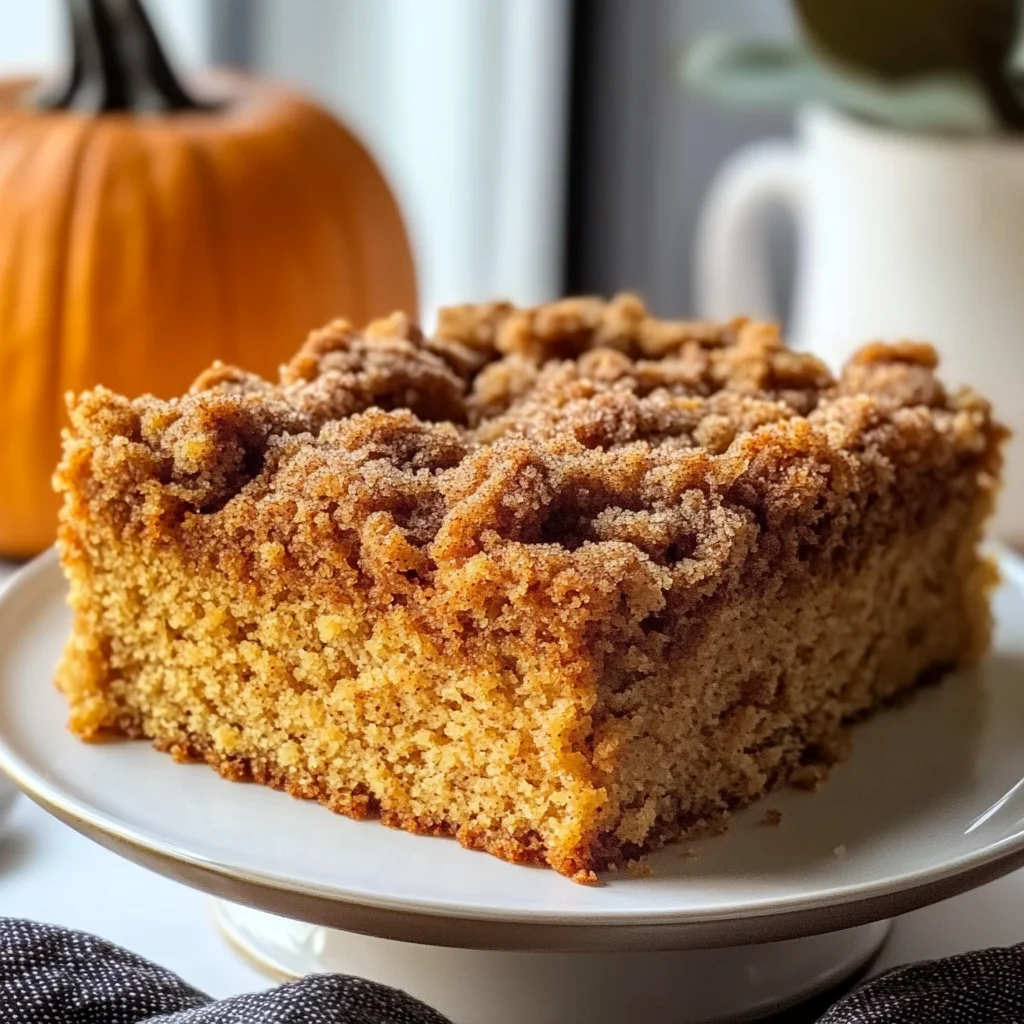 Pumpkin Coffee Cake Recipe (Moist, Crumbly & Easy!)