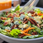 Recreate the iconic Outback blue cheese pecan chopped salad in your kitchen. This low-carb copycat recipe is easy and tasty!