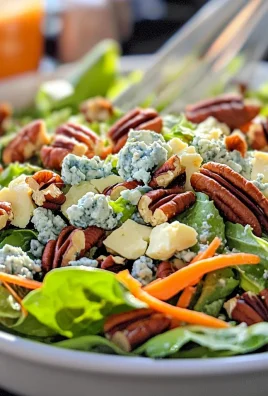 Recreate the iconic Outback blue cheese pecan chopped salad in your kitchen. This low-carb copycat recipe is easy and tasty!