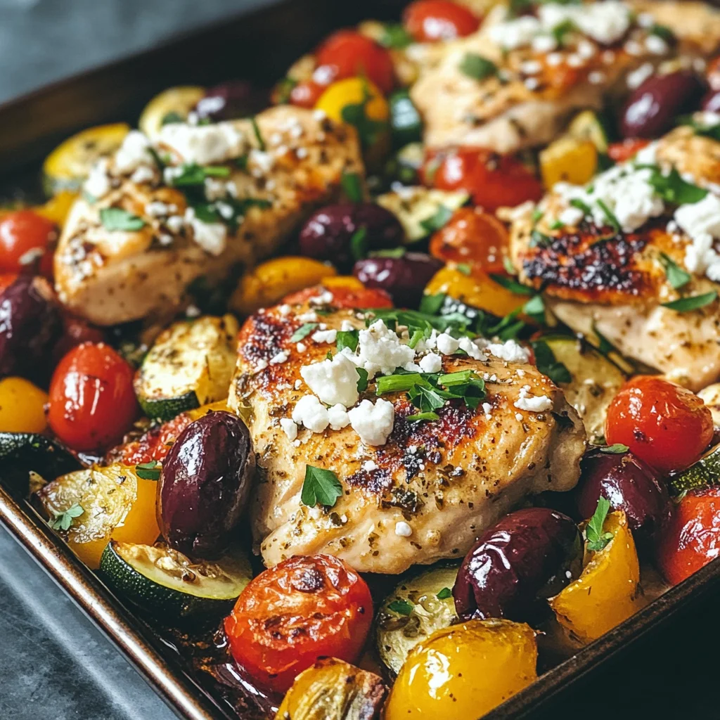 Sheet Pan Greek Chicken and Veggies (Easy One-Pan
