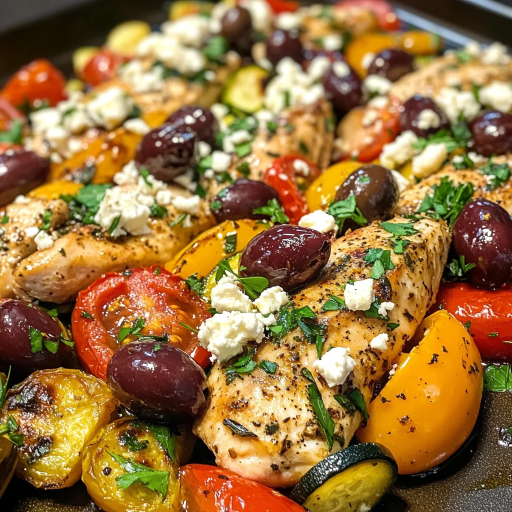 Sheet Pan Greek Chicken and Veggies (Easy One-Pan