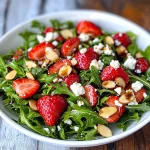 Strawberry Arugula Salad with Feta and Balsamic Vinaigrette