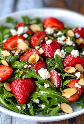 Strawberry Arugula Salad with Feta and Balsamic Vinaigrette