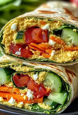 Veggie Hummus Wraps Recipe