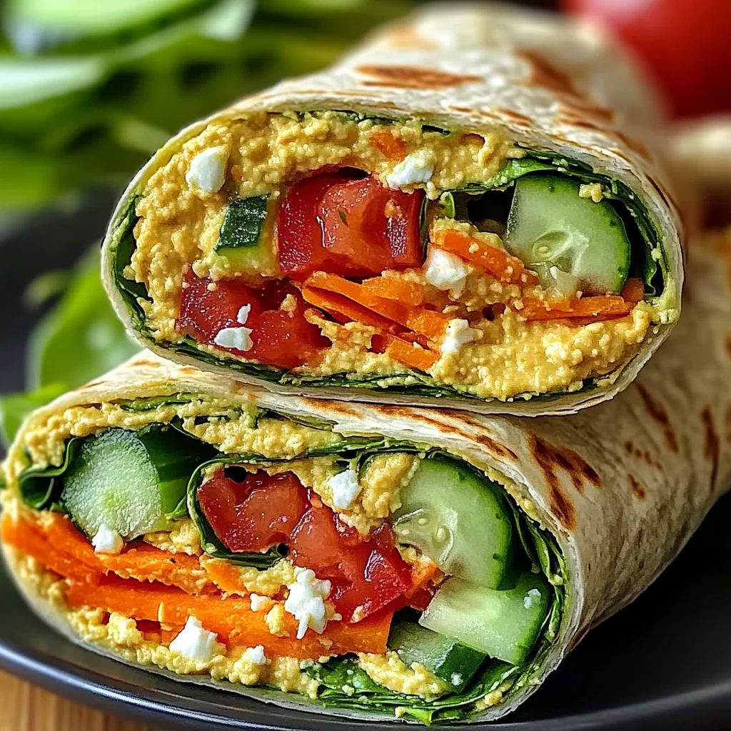 Veggie Hummus Wraps Recipe