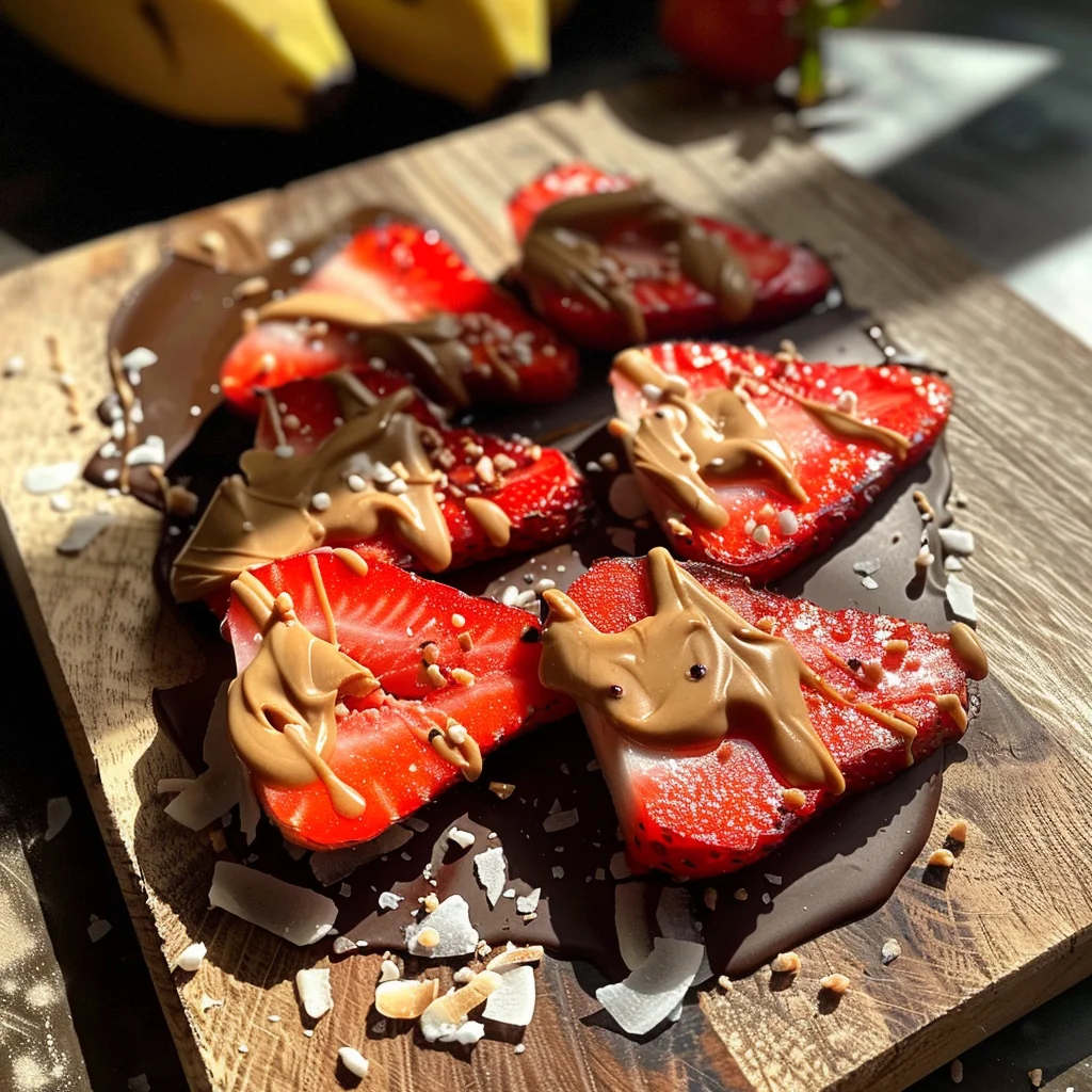 4-ingredient Strawberry Banana Bark