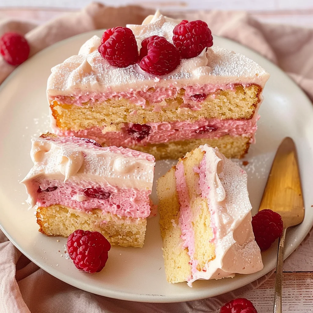 Almond Raspberry Cake