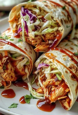 BBQ Chicken Coleslaw Wraps