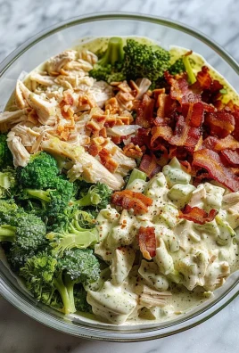 Bacon Broccoli and Ranch Chicken Salad