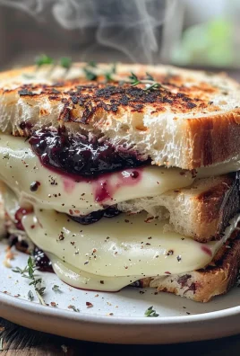 Blackberry Balsamic and Brie Grilled Cheese