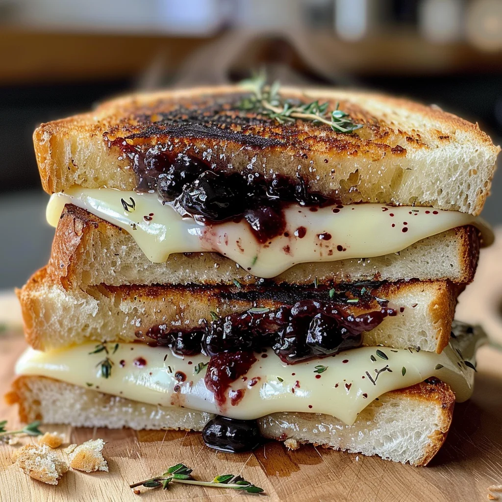 Blackberry Balsamic and Brie Grilled Cheese image 2