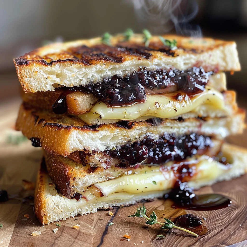 Blackberry Balsamic and Brie Grilled Cheese image 3