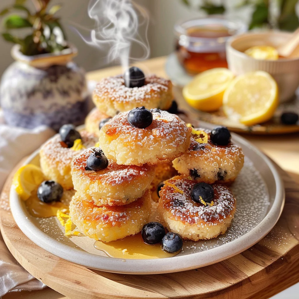 Blueberry and Lemon Zest Cottage Cheese Bites