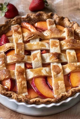 Brown Butter Strawberry Peach Pie
