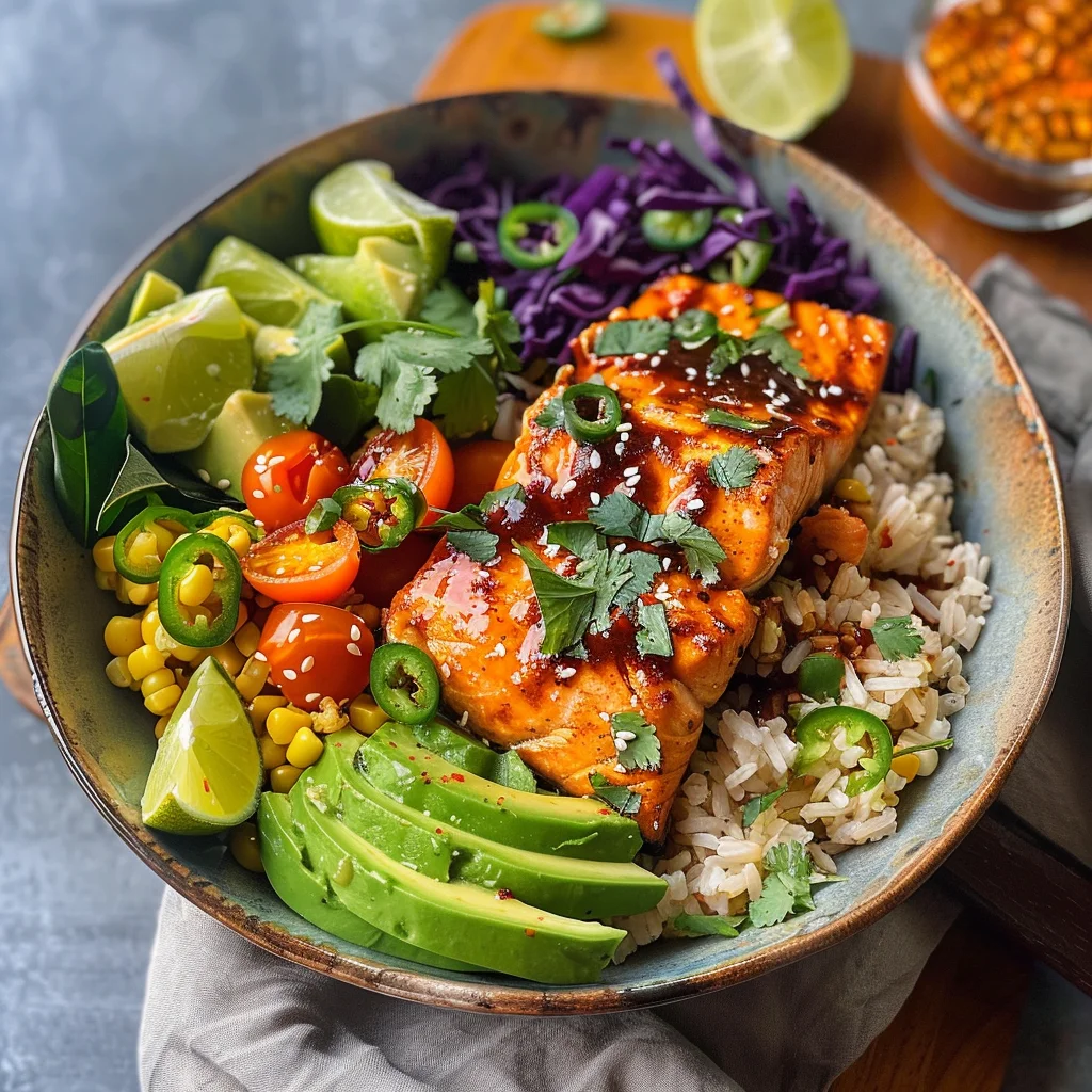 Chili Lime Salmon Bowls