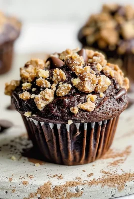 Chocolate Coffee Toffee Crunch Muffins