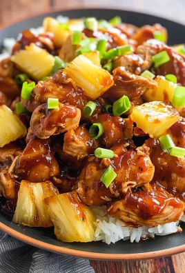 Crockpot Pineapple BBQ Chicken