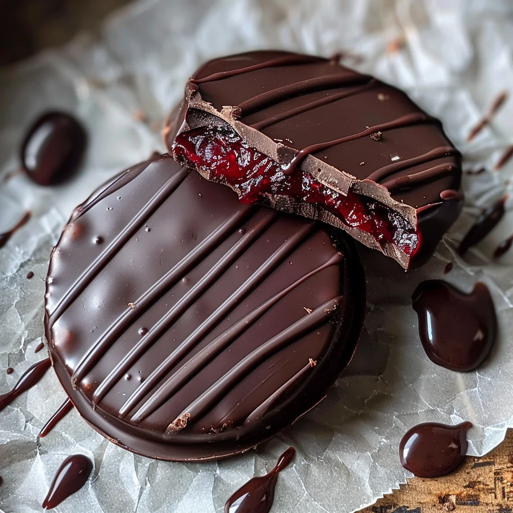 Dark Chocolate Covered Cranberry Sauce Bites