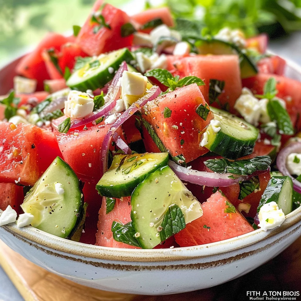 Feta Watermelon Salad