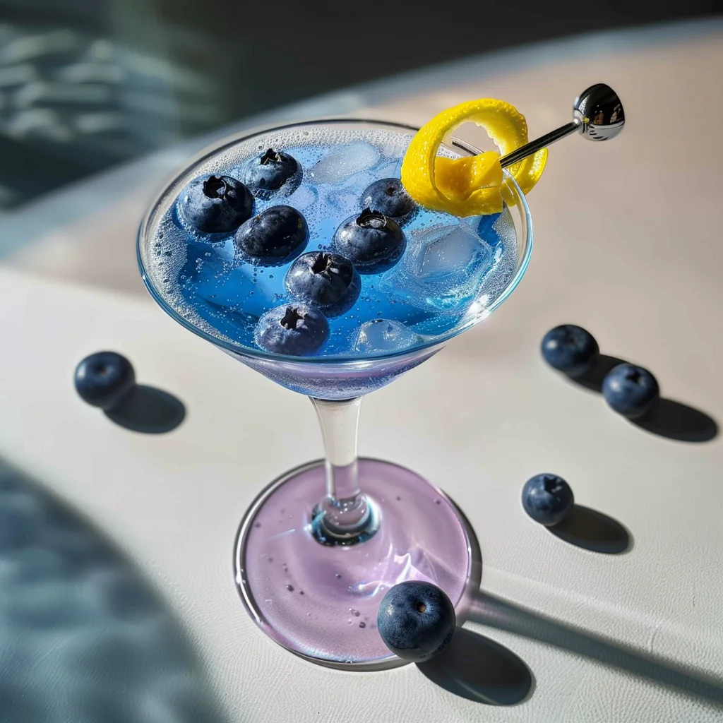 Frostbite Blueberry Martini Cocktail Recipe