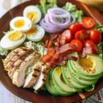 Grilled Chicken Cobb Salad with Honey Dijon {Paleo, Whole30 Option}