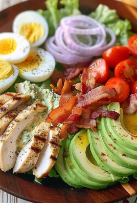 Grilled Chicken Cobb Salad with Honey Dijon {Paleo, Whole30 Option}