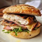 Grilled Chicken Cordon Bleu Sandwich