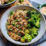 Grilled Chicken & Broccoli Bowls With Creamy Garlic Sauce Delight Your Taste Buds!