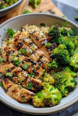 Grilled Chicken & Broccoli Bowls With Creamy Garlic Sauce Delight Your Taste Buds!