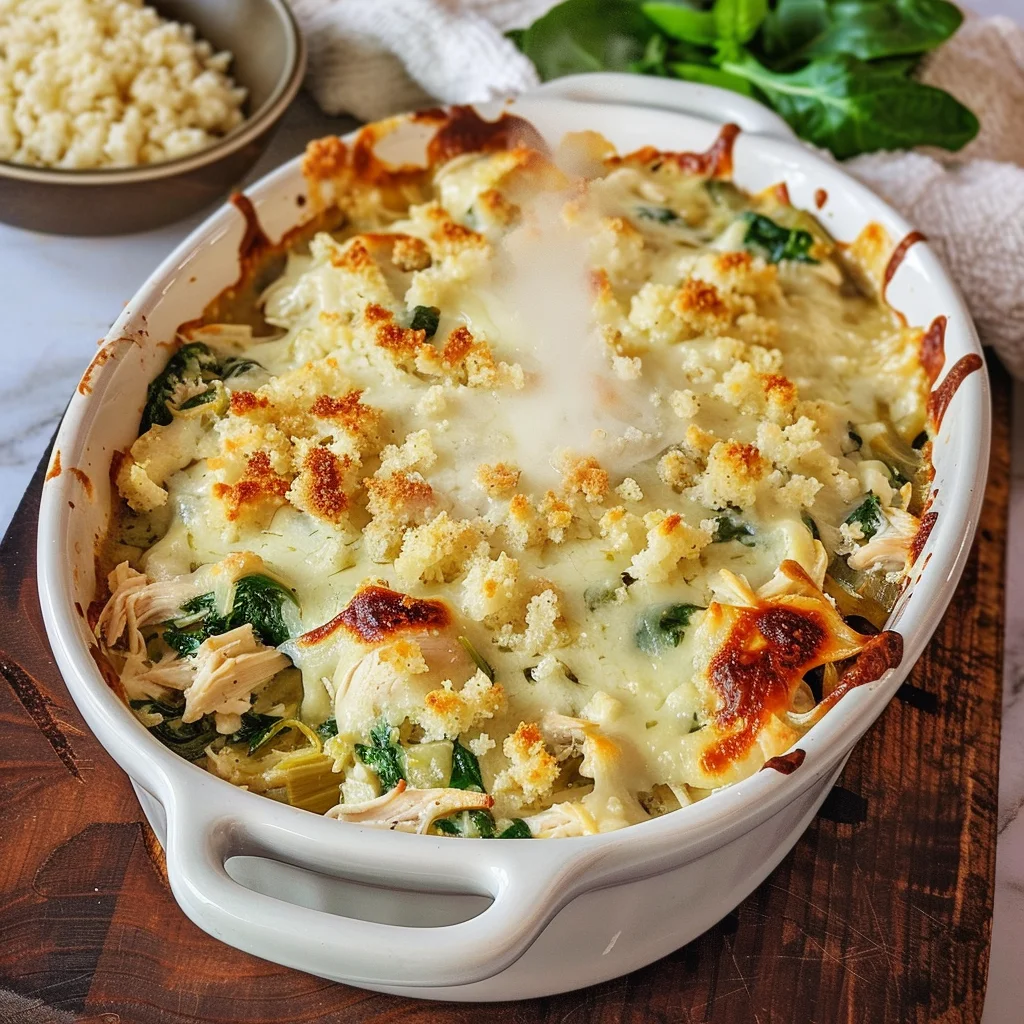 High-Protein Spinach and Artichoke Chicken Casserole: An Incredible Ultimate Meal