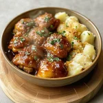 Honey Bbq Chicken & Creamy Garlic Parmesan Potatoes