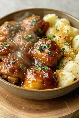 Honey Bbq Chicken & Creamy Garlic Parmesan Potatoes