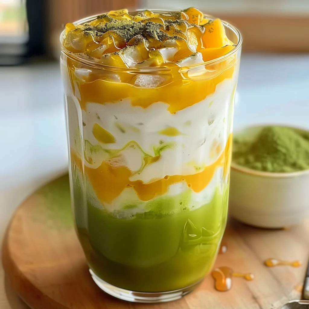 Iced Mango Matcha Latte Recipe for a Refreshing Summer Drink