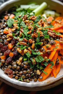 Moroccan Lentil Carrot Salad (Vegan)
