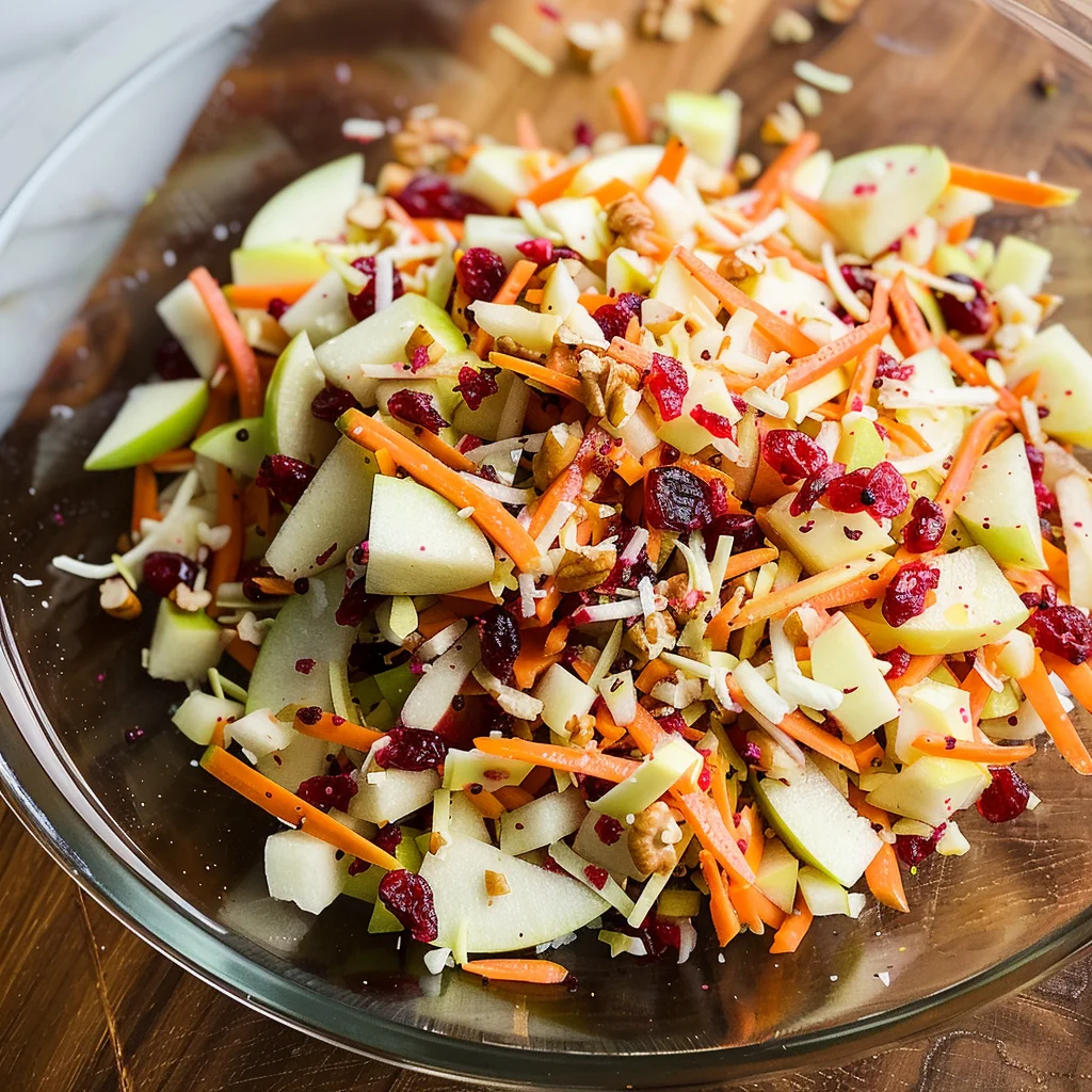 Refreshing Apple Cranberry Carrot Salad