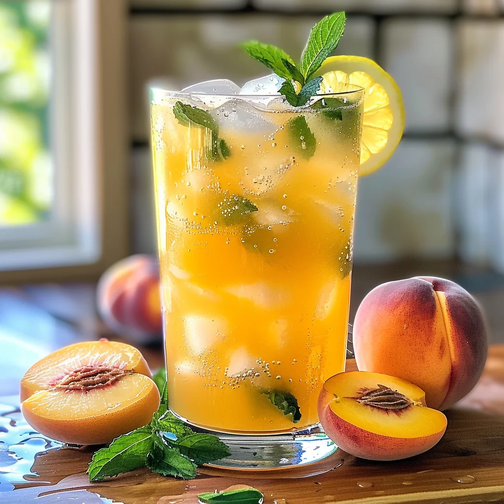 Refreshing Peach Lemonade